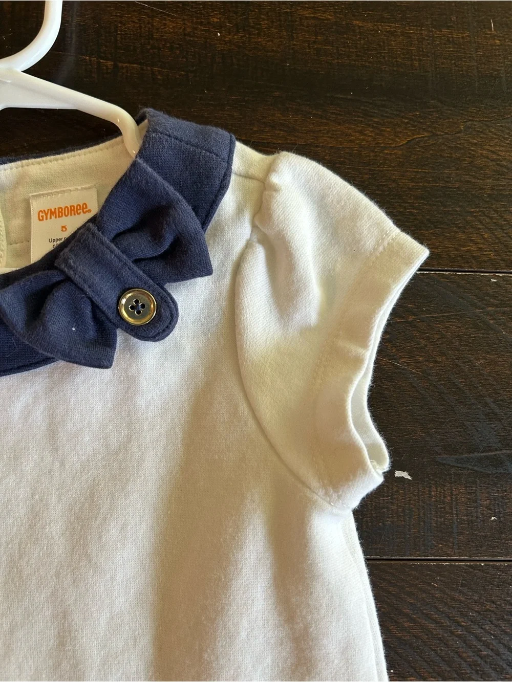 Gymboree Nautical-Inspired White & Navy Striped Girls Dress
